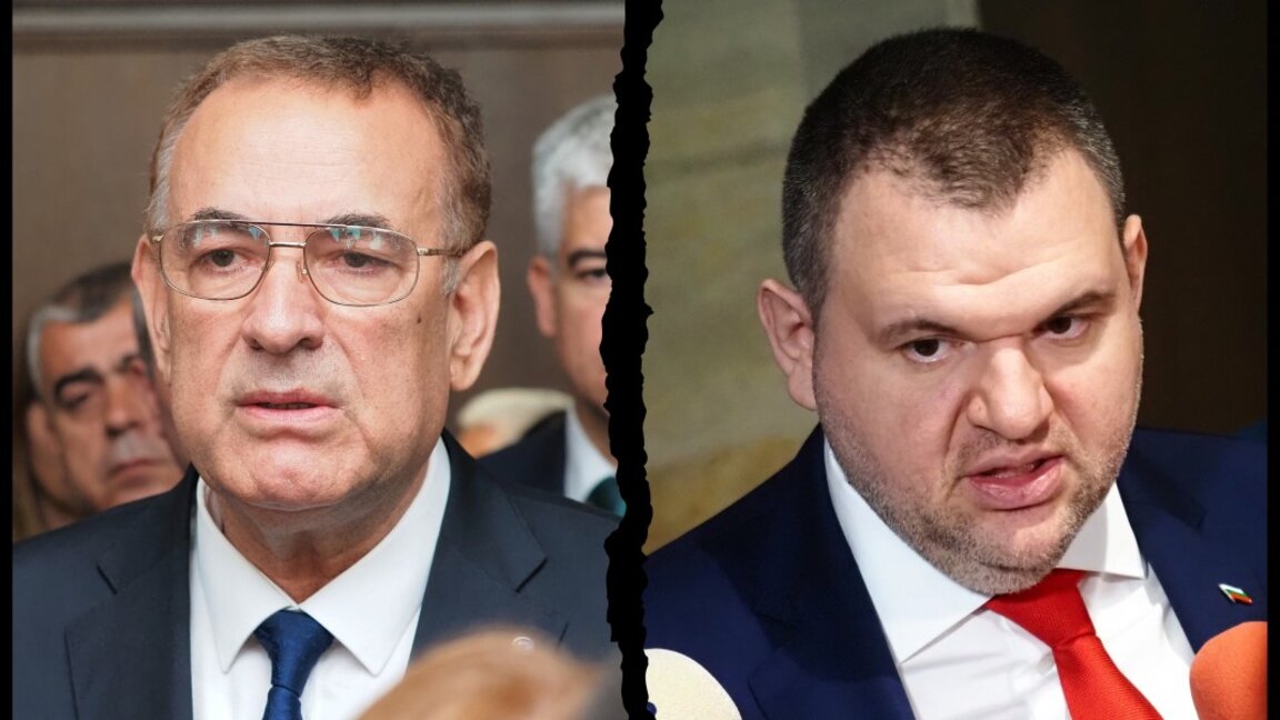 Джевдет Чакъров (вляво) и Делян Пеевски (вдясно).