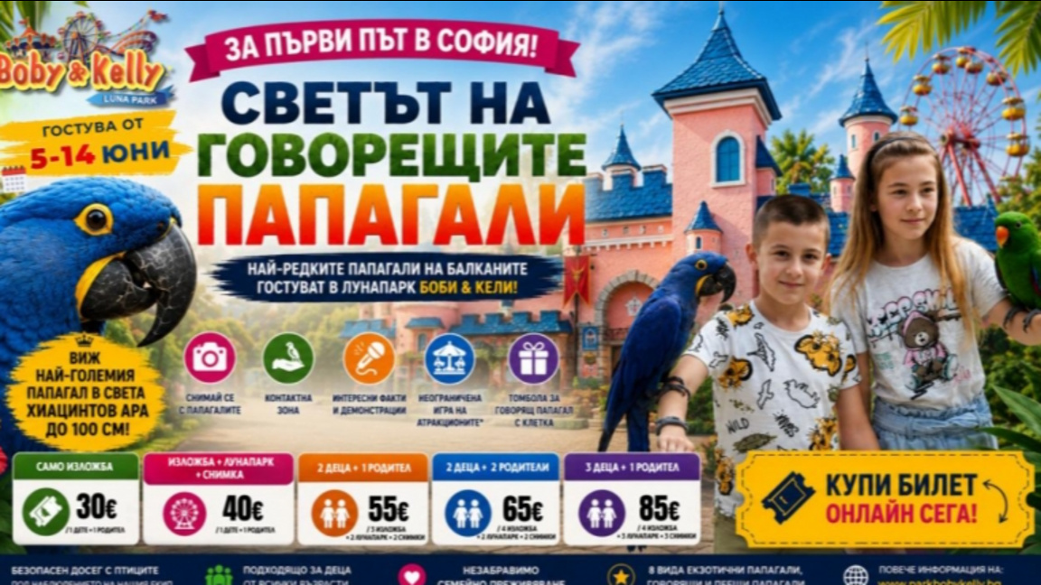 Светът на говорещите папагали...