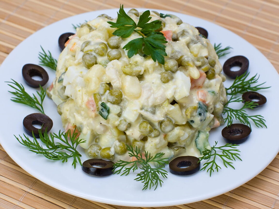 Руската салата, всъщност е френска