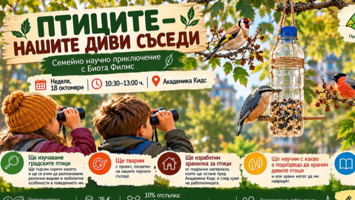 ПТИЦИТЕ – НАШИТЕ ДИВИ СЪСЕДИ