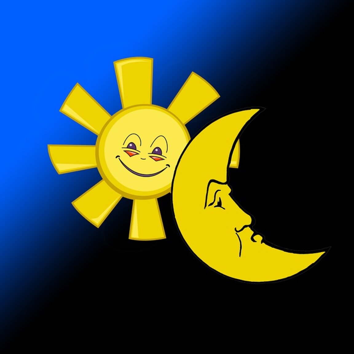 Луната и слънцето