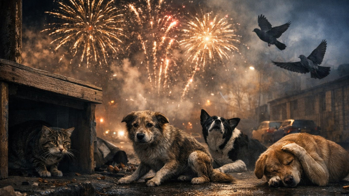 Стрес и паника: Защо фойерверките са опасни за животните