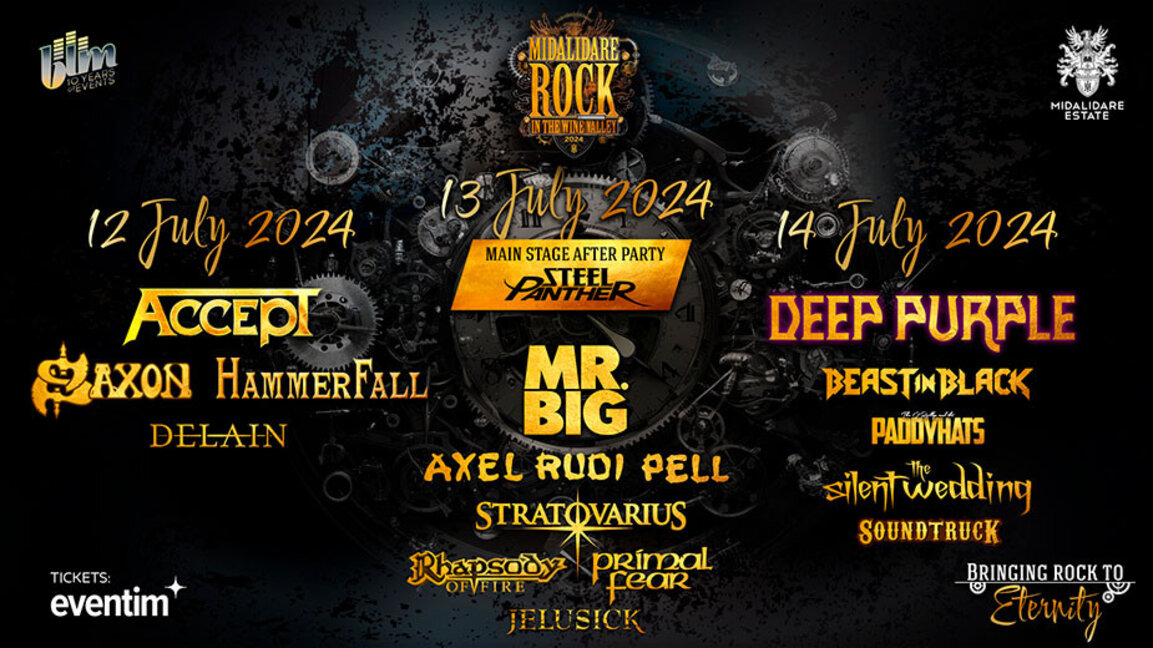 "Аксепт", "Мистър Биг" и "Дийп Пърпъл" с букет хитове и нови албуми хедлайн в афиша на "Мидалидаре"