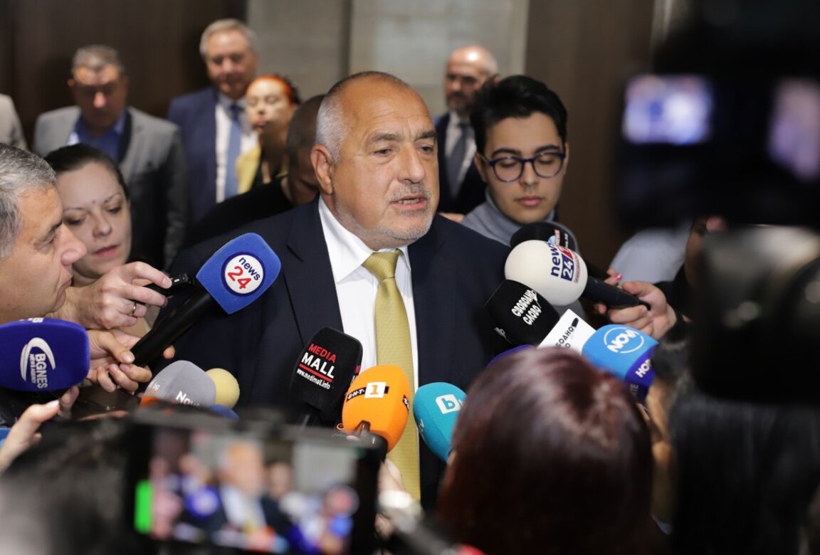 Лидерът на ГЕРБ Бойко Борисов.